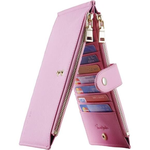 Handbags - RFID Wallet Women Bifold Multi Card Wallet Pink